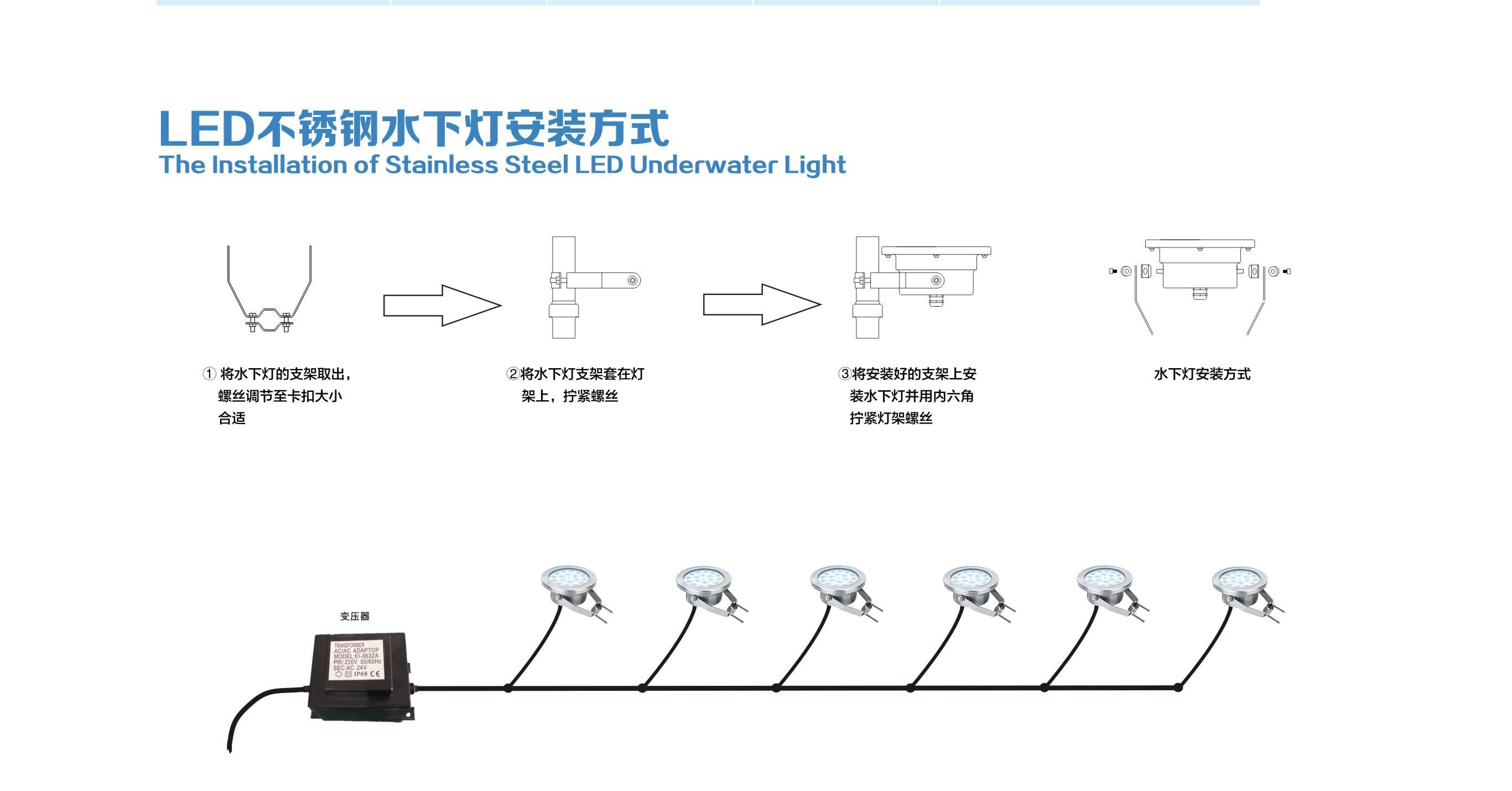 rgbw underwater light